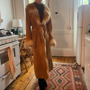 AMAZING vintage penny lane coat. Real leather